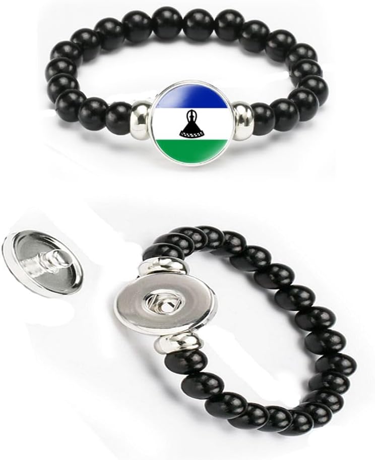 vmcoatdu National Flag Bracelet Elastic Rope Beaded Bracelet Support Your Country Travel Souvenir Gifts for Men Women - Image 4